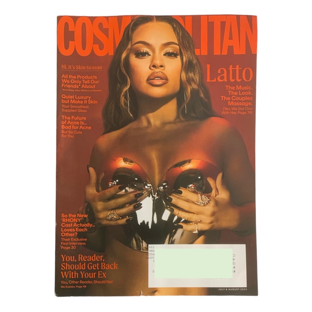 Cosmopolitan Magazine July August 2023 Latto Music Look Couples Massage Skin